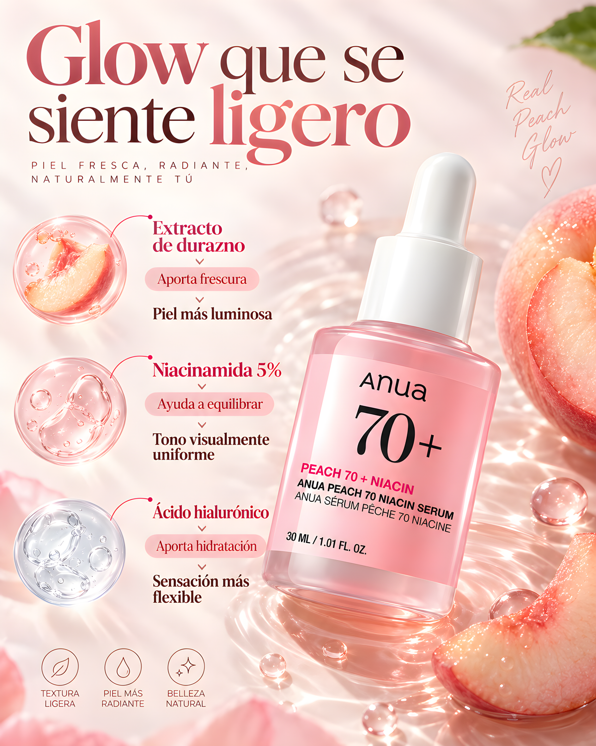 Anua Peach 70% Niacinamide Serum 30ml